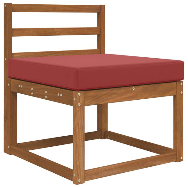 vidaXL Perna pentru canapea de exterior bordo 60 x 60 x 8 cm Poliester