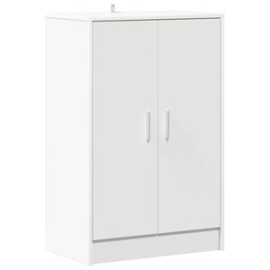vidaXL Pantofar, alb, 60x35x92 cm, PAL