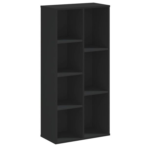 vidaXL Bibliotecă, negru, 50x25x105 cm, lemn prelucrat