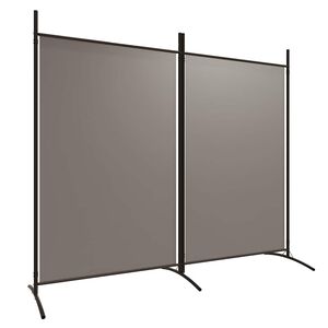 vidaXL Paravan de cameră cu 2 panouri, antracit, 175x180 cm