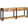 vidaXL Mese consolă 2 buc. Maro 200 x 33 x 75 cm Lemn de mango solid