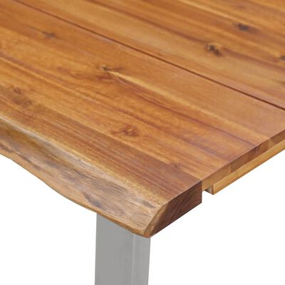 vidaXL Set mobilier de bucătărie, 3 piese, maro, lemn masiv de acacia
