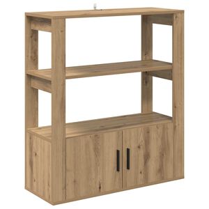 vidaXL Bufet stejar artizanal 30 x 80 x 90 cm Lemn compozit