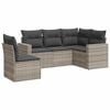 vidaXL Set canapele de grădină cu perne, 5 piese gri deschis poliratan