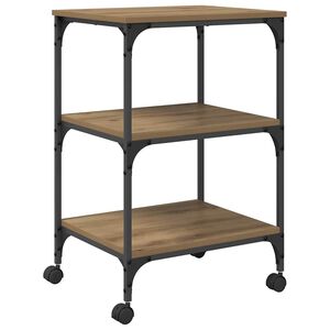 vidaXL Suport pentru imprimantă Stejar Artizanal 50 x 41 x 75 cm