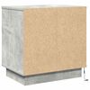 vidaXL Dulap de noapte Gri din beton 50 x 34,5 x 50 cm Lemn compozit