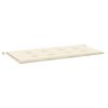 vidaXL Pernă de bancă de grădină, crem, 120x50x3 cm, textil oxford