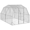 vidaXL Pui de găină 2,5x4x2,25 m Oțel galvanizat