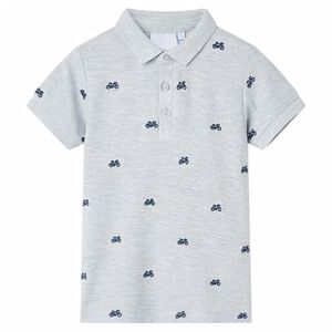 Tricou polo pentru copii,&nbsp; gri melange, 92