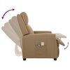 vidaXL Fotoliu de masaj electric, cappuccino, piele ecologică