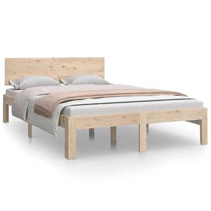 vidaXL Cadru de pat mic dublu, 120x190 cm, lemn masiv