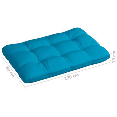 vidaXL Perne canapea din paleți 7 buc. albastru
