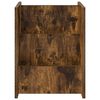 vidaXL Raft pentru reviste cu raft Stejar fumuriu 35 x 35 x 45 cm