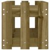 vidaXL Pat &icirc;nălțat grădină design gard 150x30x30 cm lemn impregnat pin