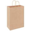 vidaXL Pungi de hârtie 50 buc cu mânere maro 32x17x44 cm