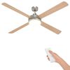 vidaXL Ventilator de tavan cu lumina și telecomandă &Oslash; 130 cm Sonoma