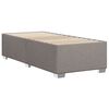 vidaXL Pat box spring cu saltea, gri taupe, 80x200 cm, textil