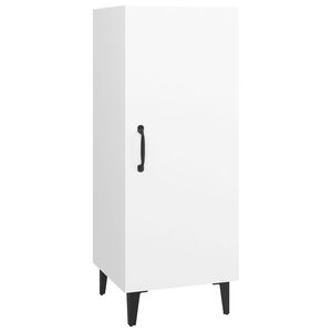 vidaXL Servantă, alb, 34,5x34x90 cm, lemn compozit