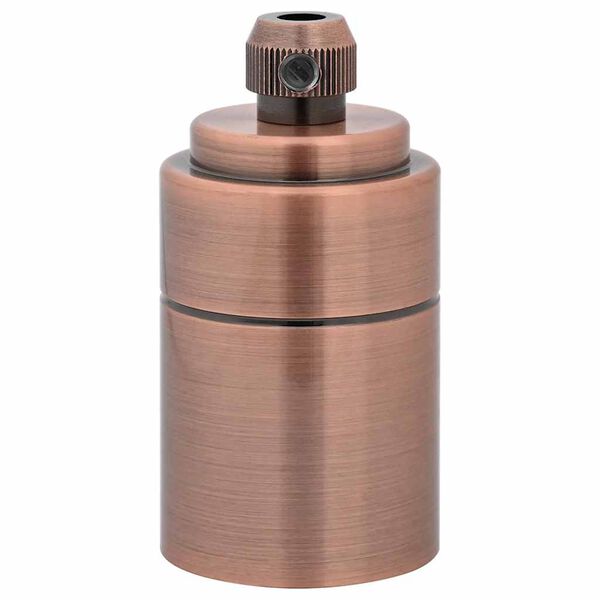 vidaXL Suporturi de lampă 2 buc Roșu Bronz E27