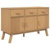 vidaXL Dulap "OLDEN", maro, 114x43x73,5 cm, lemn masiv pin
