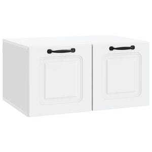 vidaXL Oglindă TV montată pe perete Pe perete Alb 59,5 x 41 x 30 cm