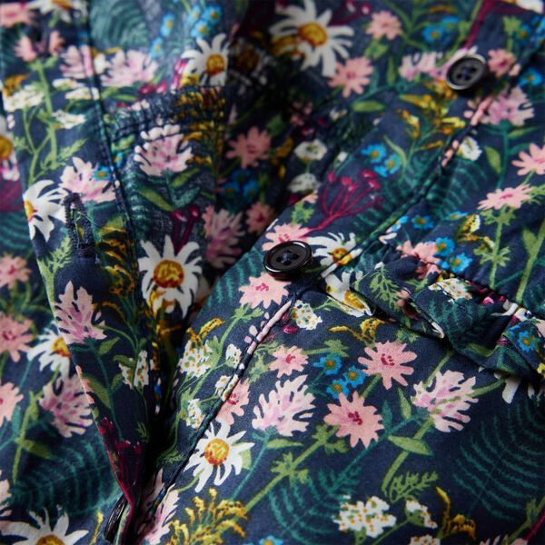 Rochie pentru copii cu mâneci lungi, albastru închis, 92