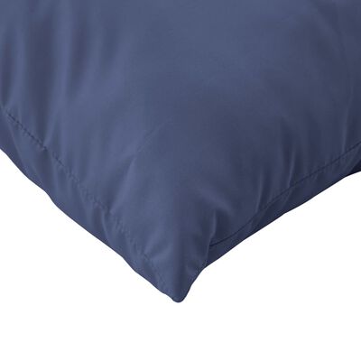 vidaXL Set pernă de paleți, bleumarin, 60x38x13 cm, material textil