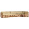 vidaXL Set de canapele de exterior 6 buc. Natural și Bej