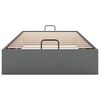 vidaXL Cadru de pat otoman fără saltea țesătură gri închis 100x200 cm