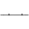 vidaXL Set feronerie pentru uși glisante, negru, 200 cm, oțel