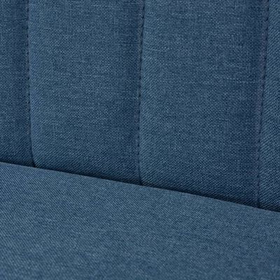 vidaXL Canapea cu material textil, 117 x 55,5 x 77 cm, albastru