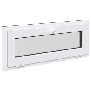 vidaXL Fereastră pentru subsol RISOR 100 x 40 cm PVC și Sticlă