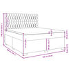vidaXL Pat box spring cu saltea, negru, 180x200 cm, catifea