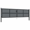 vidaXL Poartă de grădină antracit 400x125 cm oțel