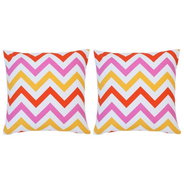 vidaXL Perne, 2 buc., model imprimat, multicolor, 40x40 cm, bumbac