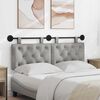vidaXL Cap de pat suspendat Gri deschis 130 x 55 x 7 cm Catifea