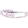 vidaXL Pat stivuibil, alb, 90x200 cm, lemn masiv de pin