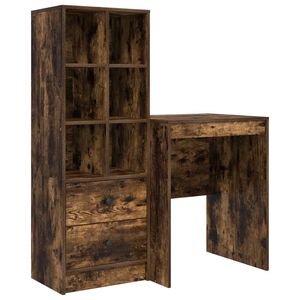 vidaXL Birou Stejar fumuriu 105,5 x 50 x 127 cm 2 buc.