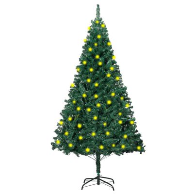 vidaXL Brad de Crăciun artificial cu ramuri groase, verde, 150 cm, PVC