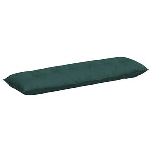vidaXL Perna pentru spate Verde &icirc;nchis 160 x 19 x 50 cm țesătură