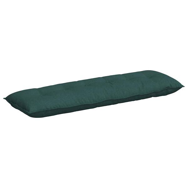 vidaXL Perna pentru spate Verde &icirc;nchis 160 x 19 x 50 cm țesătură
