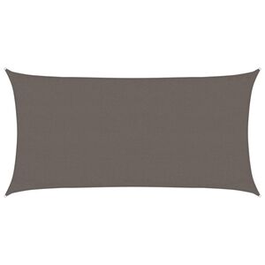 vidaXL P&acirc;nză parasolar, antracit, 3 x 6 m, HDPE, 160 g/m&sup2;