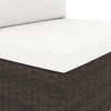 vidaXL Set mobilier de grădină, 4 piese, maro, poliratan