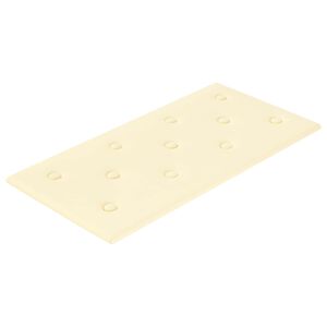 vidaXL Tăblie de Pat pentru Perete 12 pcs Crem 60 x 30 cm