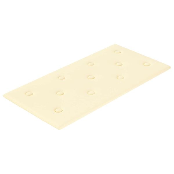 vidaXL Tăblie de Pat pentru Perete 12 pcs Crem 60 x 30 cm