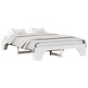 vidaXL Cadru de pat Alb 150 x 200 cm Lemn de pin masiv