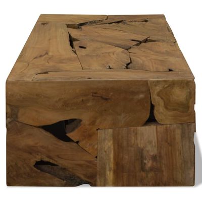 vidaXL Măsuță de cafea, 90 x 50 x 30 cm, lemn de tec natural, maro