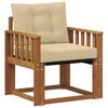 vidaXL Canapea de exterior Lemn Solid de Acacia natural