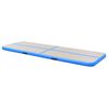 vidaXL Saltea gimnastică gonflabilă cu pompă albastru 400x100x10cm PVC