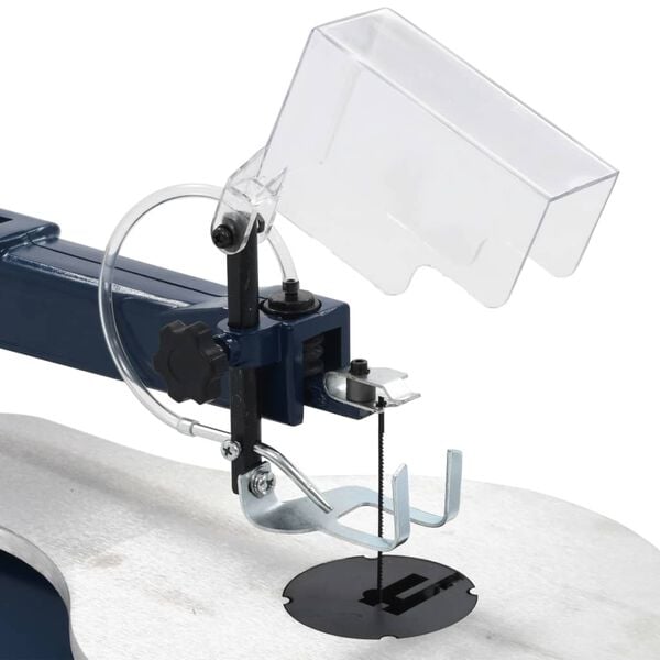 vidaXL Fierăstrău electric de traforaj cu pedală și lumină LED 125 W